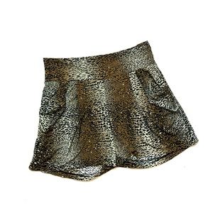 Animal print shorts